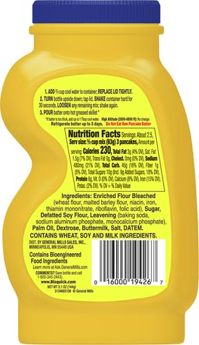 Betty Crocker Bisquick Shake 'n Pour, Buttermilk Pancake Mix, 5.1 oz...
