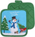 Collection Weihnachts-Kuechenhandtuch-Set, 5-teilig, 2 Topflappen und Handtuecher mit 1 Ofenhandschuh (Schneemann)...