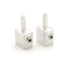 Pair of Aluminum Dual 8 Gauge to Single 8 car Audio Dual Speaker Gauge Amplifier -Four Stainless Steel Screws...