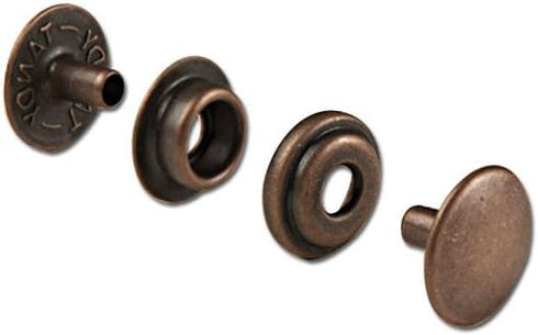 Tandy Leather Line 24 Snaps Antique Copper Plate 10/pk 1263-06...