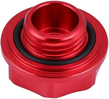 Oil Filler Cap, Aluminium Alloy Oil Filler Cover Engine Fuel Tank Cap for Honda Car(red)...