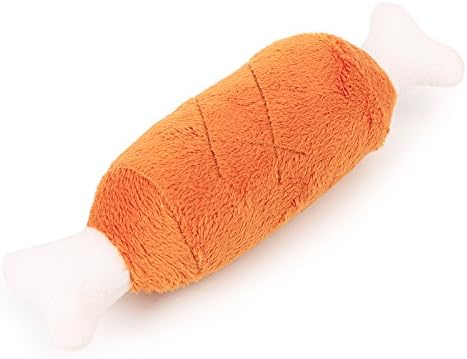 Dog Chicken Leg Toy Chicken Plush Pet Toy Chicken Drumstick Shape Plush Toy Pet Squeaky...
