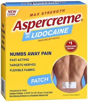 Aspercreme Lidocaine Patches - 5 count (Pack of 3)...