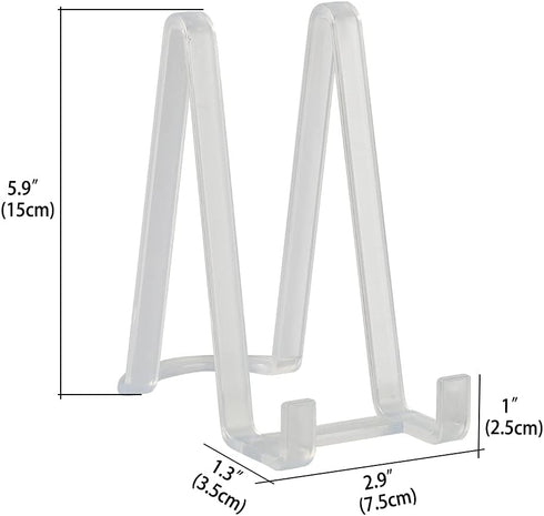 Plate Stands for Display - Plastic Easel Stand Plate Holder Display Stand Picture Frame Stand for Pictures | Photo|Decorative Plate |Dish | Tablet...