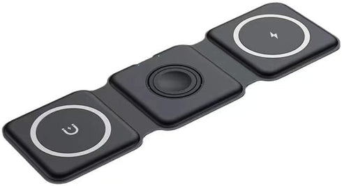 Wireless Charger for iPhone, 3 in 1 Charging Station for Apple Multiple Devices, Foldable Magnetic Mag-Safe Travel Charging Pad for iPhone 15 14 1...