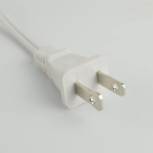 Lamp Cord has Button Switch,American Standard Polar Plug, Suitable for Replacing Desk Lamp Switch Wire and Other Small Appliances,8 Feet,White...