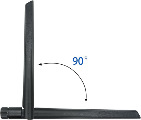 PROBOX AW140 8dBi WiFi Bluetooth Dual Band Omni Directional Antenna 2.4GHz/5GHz Long Range RP-SMA Male for WiFi Router Network devices PCI-E card ...