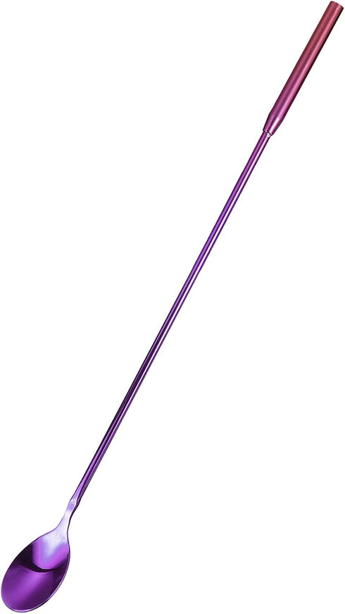 uxcell Long Handle Mixing Stirring Spoon, Stainless Steel Bartender Mixing Spoon Cocktail Stirrers, Bar Spoon Stirring Spoon (Length: 300mm/11.81"...