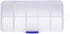 Craft County Plastic Bead Organizer – Clear – Customizable Compartments – Perfect for Organizing Small Items...