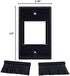 Construct Pro Single-Gang WideMouth Décor Brush Plate (Black Plate w/Black Brush)...