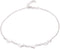 Sterling Silver Jewelry Playful Dolphin Anklet with Rhodium Plating for Women and Girls...