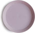 mushie Round Dinnerware Plates for Kids | Made in Denmark, Set of 2 (Soft Lilac)...