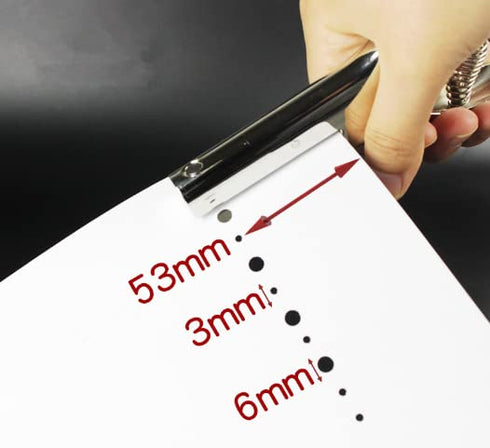 1/4 inch (6mm) Heavy Duty Hole Punch 2 Inch Reach Deep Throat Paper Punch Slot Punch Badge Hole Punch Hand Held Long Hole Puncher for Craft Paper ...