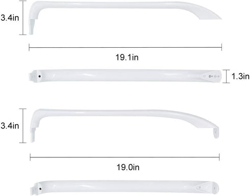 AMI PARTS WR12X22148 Refrigerator Door Handle Set Replaces AP5949272,B072HYK3VQ,GTH17GBEDRWW?GTH18GBD4RWW...