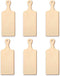 6 Pcs Mini Wood Cutting Board Wooden Chopping Board Paddle Unfinished Wood Kitchen Board Cooking Serving Charcuterie Board for DIY Kitchen Decor C...