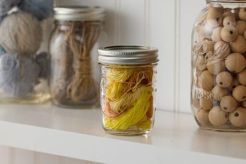 Ball Regular Mouth Mason Jars with Lids & Bands, Half Pint, 8-oz (2-Pack)...