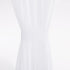 PONY DANCE Side Door Window Curtains for Front Door, French Door Curtain for Small Window Sidelight, White Voile Sheer Rod Pocket Kitchen Door Cur...