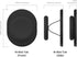 Sinjimoru Magnetic Phone Grip, Magnetic Phone Holder Compatible with MagSafe Stand, Ensuring Finger Comfort for iPhone 15 14 13 12, M-Mini Tok Bla...