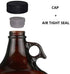 1 Gallon (128oz) Amber Glass Jug With 38mm Cap - FBA...