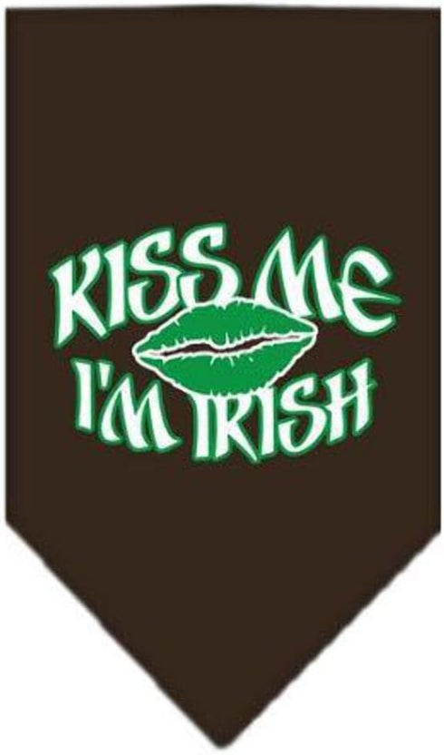 Mirage Pet Products Kiss Me I'm Irish Screen Print Bandana, Small, Turquoise...