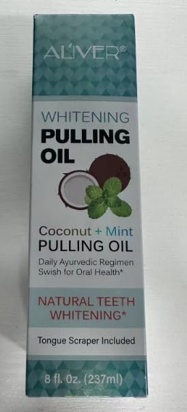 Coconut Oil Pulling for Fresh Breath and Oral Hygiene - Ayurvedic Expert Formulated | Supports Healthy Gums | Natural Teeth Whitening - Includes T...