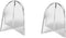 lasenersm 2 Pieces Acrylic Bracelet Holder Arched Bracelet Display Stand Acrylic Bracelet Displays Stands Wristband Display Stand Holder Jewelry B...