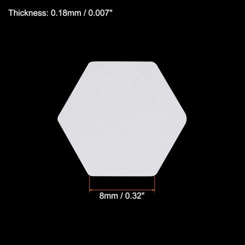 100 Count English Paper Piecing Hexagon 8mm Shapes Paper Quilting Templates Patchwork English Paper Piecing Supplies for Quilting Sewing DIY Craft...