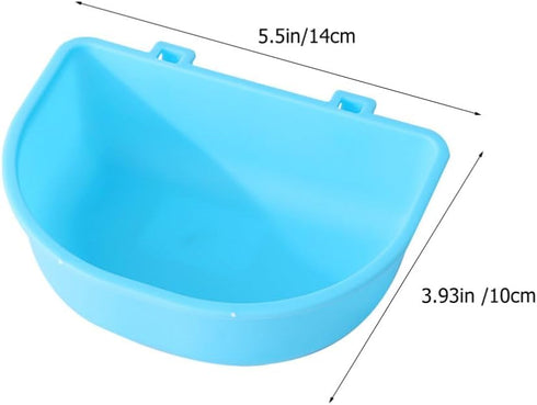 POPETPOP Hanging Pet Bowl Dog Crate Bowl Plastic Kennel Bowls Non Spill Food Water Bowls for Cages Bunny Feeder Hanging Coop Cup for Dogs Cat Bird...