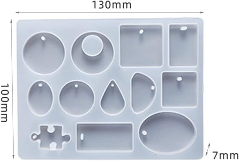 Epoxy Resin Moulds Silicone,Resin Kits for Beginners,143 Pcs Resin Accessories,Resin Jewellery Making Kit,Resin Mold,Moulds for Resin Casting,Pend...