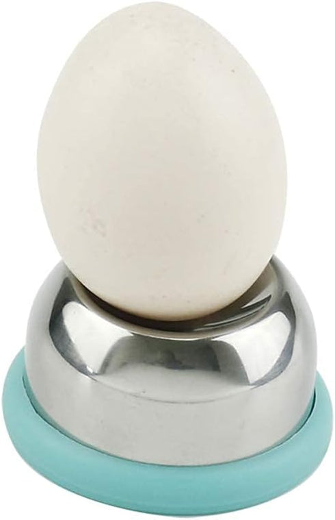 1 Pack Hard Boiled Egg Piercer simple easy egg hole puncher egg poacher Endurance Hole (304 stainless steel+new material PP bottom)Anti-sliding ca...