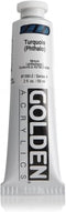 Golden Heavy Body Acrylic Paint, 2-Ounce, Turquoise Phthalo (GLDNHB-13902)...