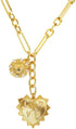 Heart Necklaces for Women, 18K Gold plated Sun Pendant Necklace Chunky Gold Heart Chain Aesthetic Jewelry Accessories...