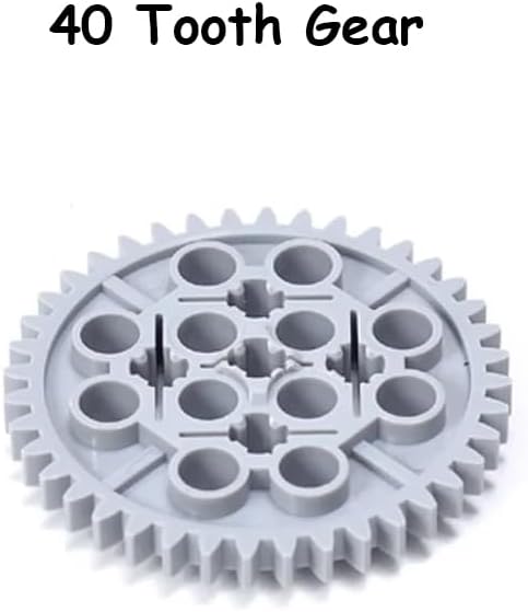 16PCS MOC Technical Gears Pack Compatible with Stnadard Building Block Assortment Kit 8/16/24/40 Tooth Gear...