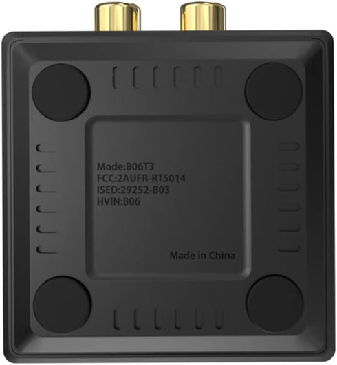 YMOO B06T3 Bluetooth 5.3 Receiver, 100ft RCA Bluetooth Audio Adapter for 3.5mm Jack AUX HiFi Home Stereo/Speaker from Smartphone/Tablet/Laptop,Dua...