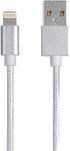 Monoprice Lightning to USB-A Charging Cable - Apple MFi Certified, Nylon Braided Jacket, 1.5 Feet, White - Premium Series...