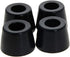 MroMax 4Pcs Rubber Feet Round Furniture Pads 1.42" W x 0.98" H Non Slip Bumper Feet Conical Recessed Protection for Furniture, Electronics and Cut...