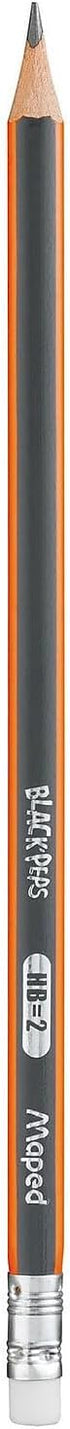 Maped Black'Peps #2 Graphite Pencil School Pack, Triangular Shape, Pack of 72 (851759ZV)...