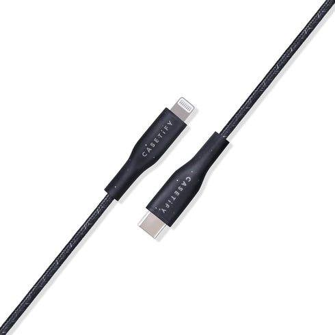 CASETiFY Powerthru USB-C to Lightning Cable (1m/3.3ft) - Black...