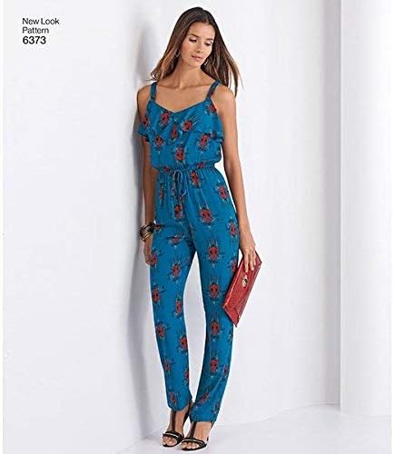 NEW LOOK 6373 Misses' Jumpsuit or Romper and Dresses Sewing Kit, Size A (8-10-12-14-16-18-20)...