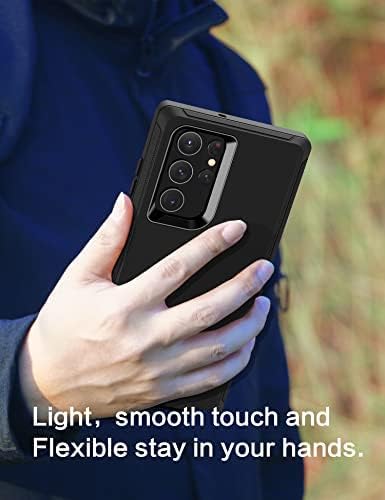 MXX Case Designed for Galaxy S22 Ultra,Full Protection Heavy Duty Shockproof Rugged Bumper Dust Proof Cover Case for Samsung S22 Ultra 5g 6.8" (Bl...