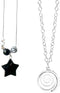 2Pcs Y2k Star Necklaces Set for Women Y2k Accessories Swirl Necklace Y2k Necklace for Women Grunge Necklace for Women Gothic Necklace Grunge Jewel...