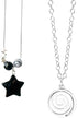 2Pcs Y2k Star Necklaces Set for Women Y2k Accessories Swirl Necklace Y2k Necklace for Women Grunge Necklace for Women Gothic Necklace Grunge Jewel...