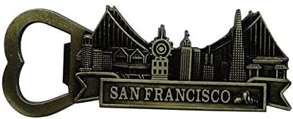 Multi-Use San Francisco Refrigerators Magnets Bottle Opener DIY Personalized for Fridge Door Whiteboard Magnetic Map Magnetic Screen Door Bulletin...