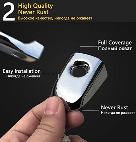 Signature Triple Chrome Plated Side Door Handle Cover Overlay Compatible with 300/300C 200 Avenger Caliber Journey Grand Caravan Magnum Grand Cher...