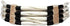 American Indian Style Bone Choker Necklace, 4 Row Black/White No Tassle Traditional Hairpipe, Unisex Adjustable Choker Necklace...