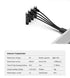 4-Way Charging Cable for AAA USB Rechargeable Battery(2 Packs,Batteries are NOT Included)...