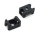 (100 Of Pack) Black 4.5mm Cable Tie Mount Base Saddle Type Mount Screw Wire Bundle Base Holder Width Cable Large Size 0.6 inch...