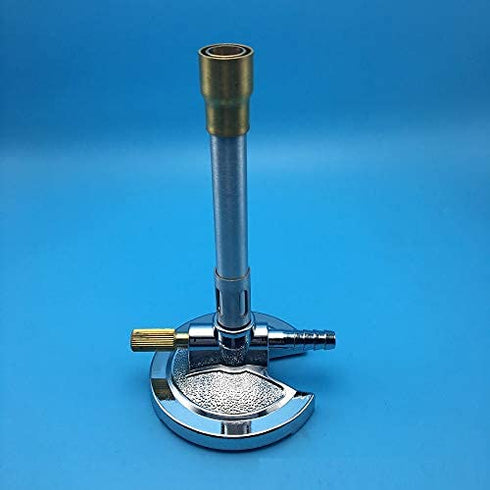 Lab Bunsen Burner, Air & Gas Adjustment with Flame Stabilizer for Natural Gas & Propane & Lab Heating...
