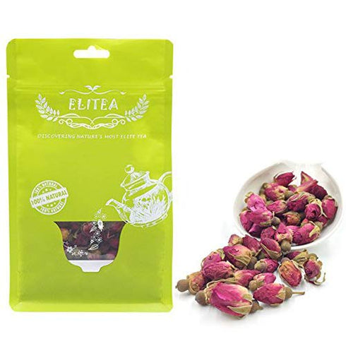 ELITEA 5.3oz Dried Rose Buds Rosebud Flower Herb Loose Leaf Tea 150g 100% Fragrant Natural Healthy Herbal Tea...
