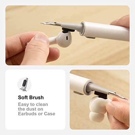 Cleaning Pen for Ear pods Headphone Earbud & Phone Multifunction Cleaner Kit Soft Brush for Bluetooth Earphones case Cleaning Tool(Pack of 1)...